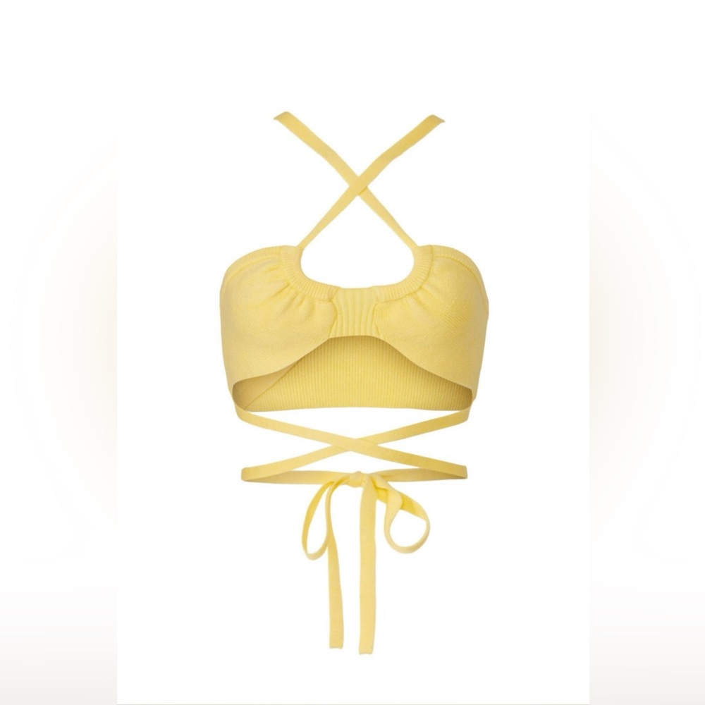 For Love and Lemons Jourdin Tie Crop Top
